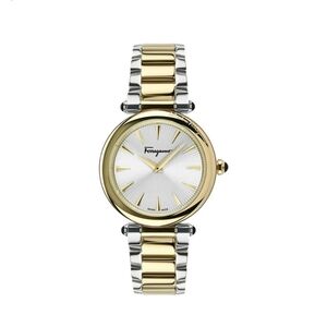 Salvatore Ferragamo Gold and Silver Women's Watch